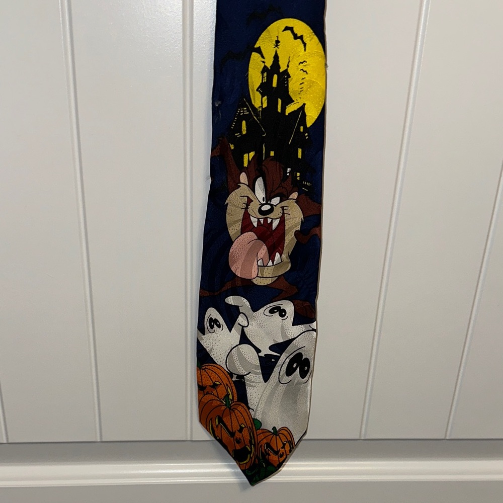 Warner Bros. Looney Tunes Blue Necktie Halloween Tasmanian devil